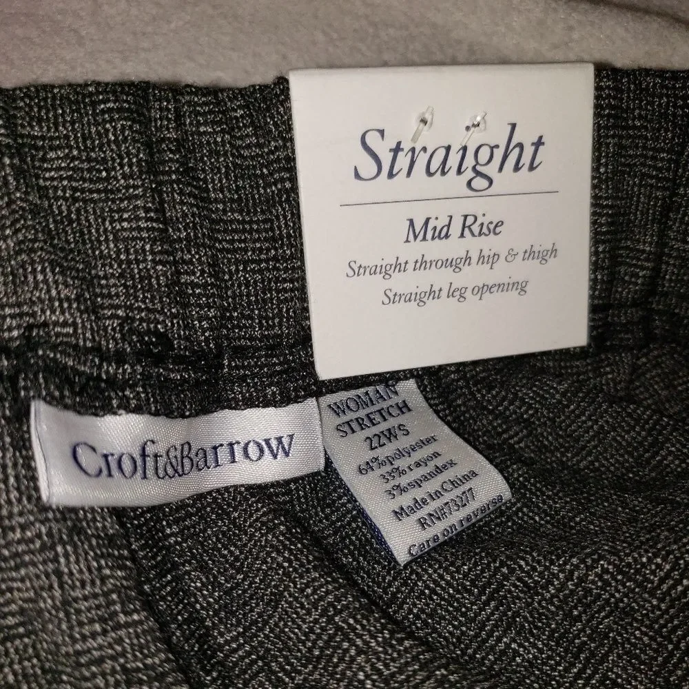 🆕️ NWT Plus Size Plaid Pants Sz 22 - Picture 4 of 5